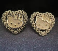 14k Gold Nugget Hello Kitty Earrings Stud